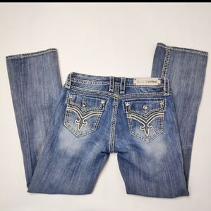 Rock Revival Donna Boot Cut Distressed Jean 30